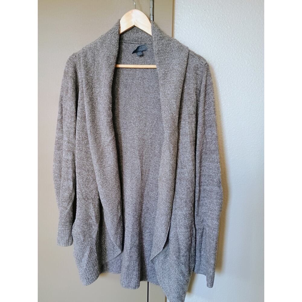 Barefoot Dreams CozyChic Lite Circle Cardi cardigan grey graphite Medium lounge